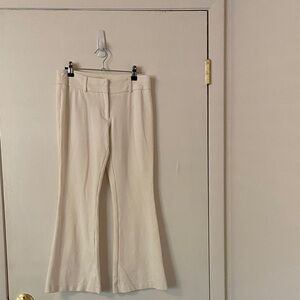 Chico's Elegant Cream Flare Pants